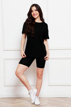 Load image into Gallery viewer, Round Neck Short Sleeve T-Shirt and Shorts Set
