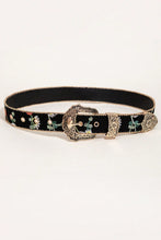 Load image into Gallery viewer, Embroidered PU Leather Adjustable Buckle Belt
