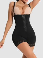 Load image into Gallery viewer, Full Size Lace Detail Front Hook Shaping Romper
