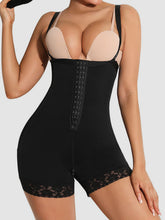 Load image into Gallery viewer, Full Size Lace Detail Front Hook Shaping Romper
